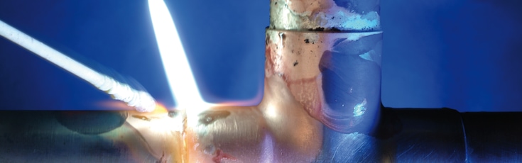 Soldering and joining of copper fitting
