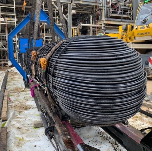 A dirty heat exchanger from a refinery