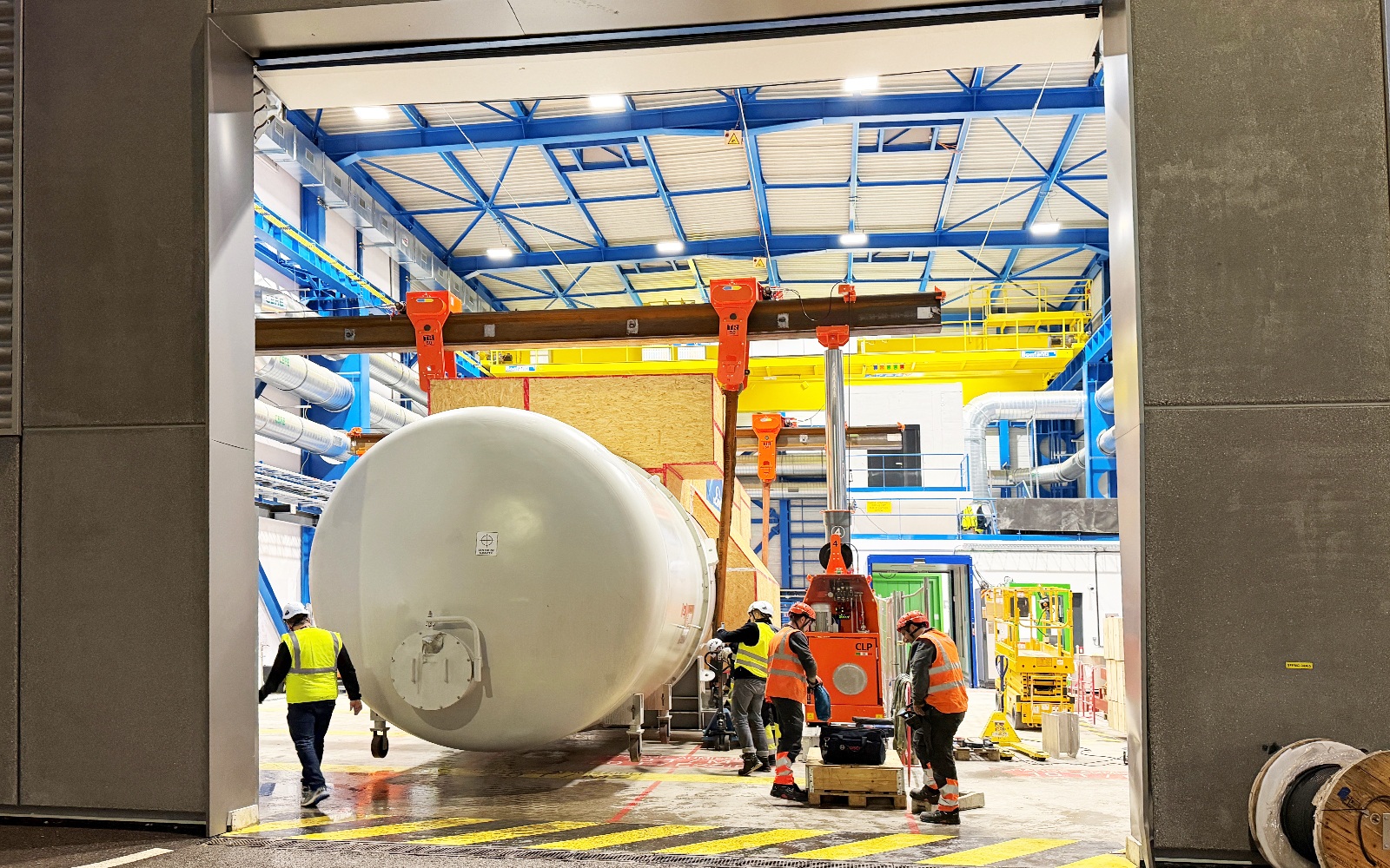 Arriving of the Refrigeration Cold Box at CERN