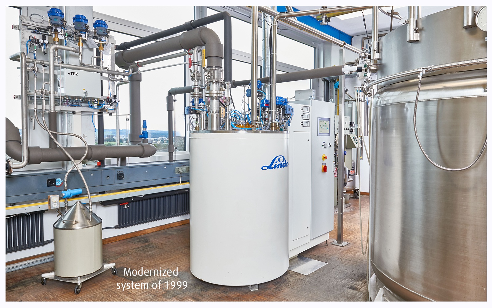 Overview of the modernized plant from 1999.