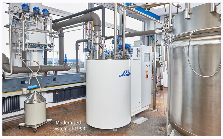 Overview of the modernized plant from 1999.